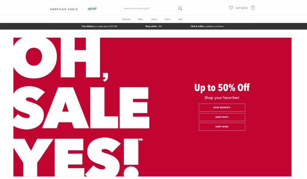 Enjoy American Eagle Up To 85% Off Flash Sale For Men! Enjoy American Eagle Up To 85% Off Flash Sale For Men!